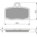 Goldfren Bremsbeläge 307 AD Keramik-Carbon