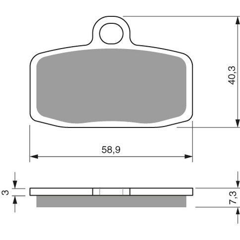 Goldfren Bremsbeläge 307 K5-LX Keramik-Carbon