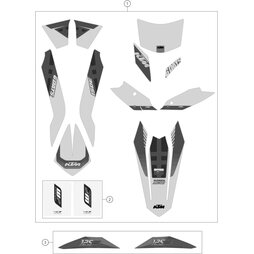 AUFKLEBER HECK 125 EXC SD   16