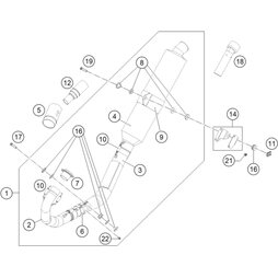 Montageset Enddämpfer