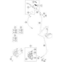 BREMSL. KIT ABS-BREMSZANGE VO.