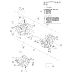 DICHTUNGSSATZ MOTOR 350SXF/XCF