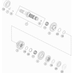 Schieberad 3./4.Gang, Z=20/22