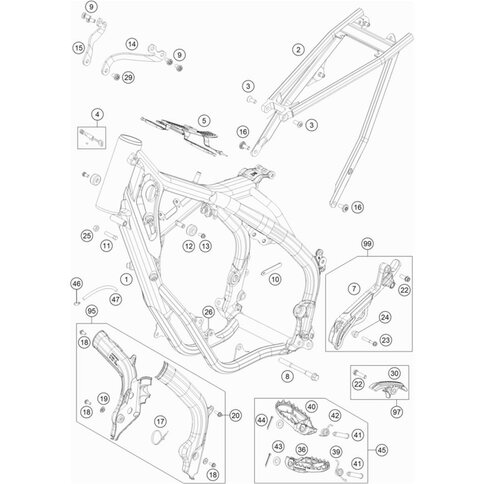 Kettenritzelabdeckung 125