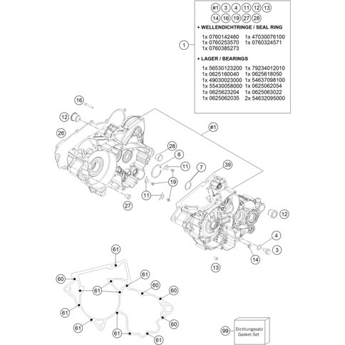 DICHTUNGSSATZ 250 EXC/SX    17