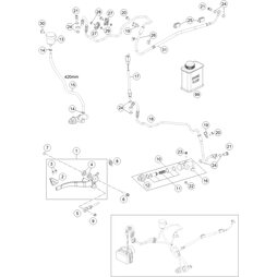 Abstandhalter 4/7 schwarz