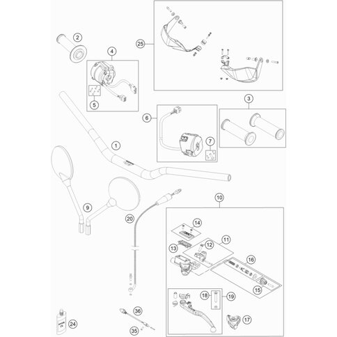 SCHRAUBENSET F. LENKERSCHALTER