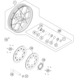 VORDERRAD 3.0X19 KPL.