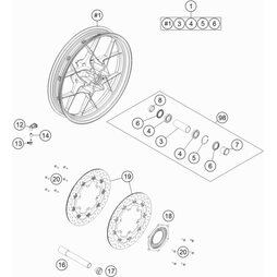 VORDERRAD 3.0X19 KPL.