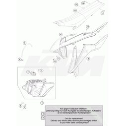 Sitzbank 450 SX-F Fact. Ed.