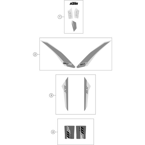 AUFKL. SET SPOILER 150 SX ´17