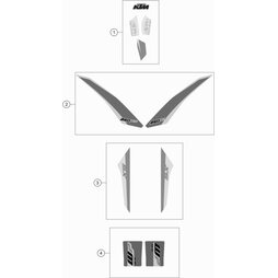 AUFKL. SET SPOILER 250 SX-F 17