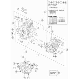 MOTORDICHTSATZ 350 EXC-F    17