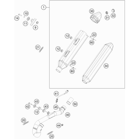 Auspuffkrümmer EXC