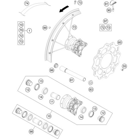 VORDERRAD KPL.              17