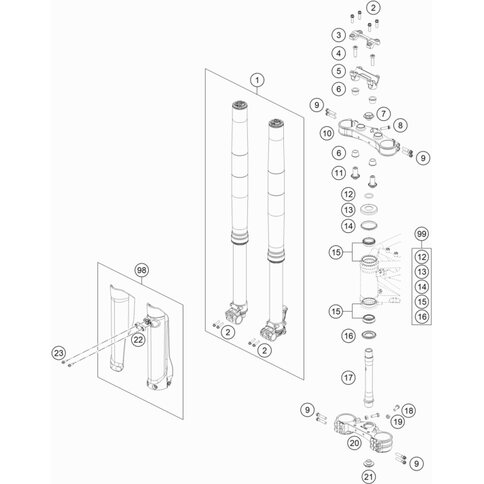 GABELSCHUTZ-SET 701 SM      16