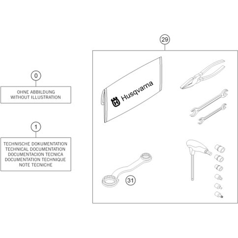 Klemme Handschutz innen