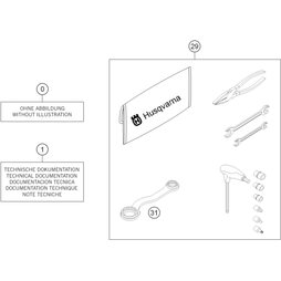 Klemme Handschutz innen