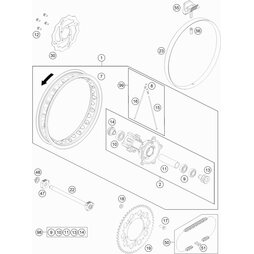 Hinterrad 65SX 2018