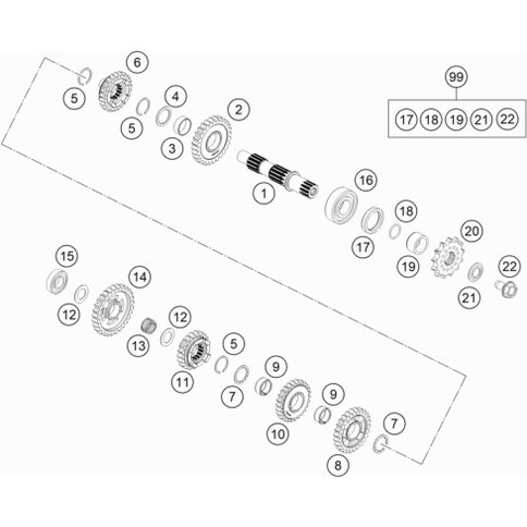 Anlaufscheibe 22x1.50x13x9H