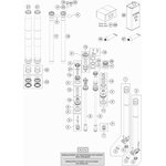 Kolbenstange D12 M9x1 L385 kpl.