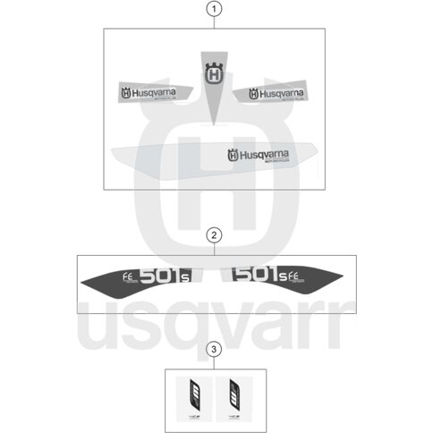 AUFKLEBER-SET HUBR. 501FE S 15