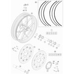 AUFKLEBER-SET FELGEN SD R 17