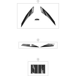 Aufkleberset 250 EXC TPI 2018