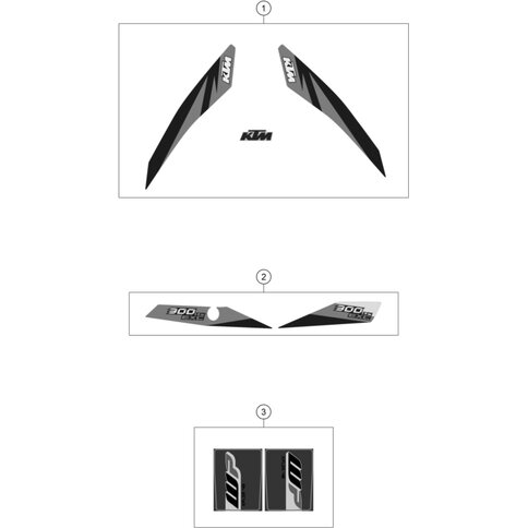 Aufkleberset 300 EXC TPI 2018