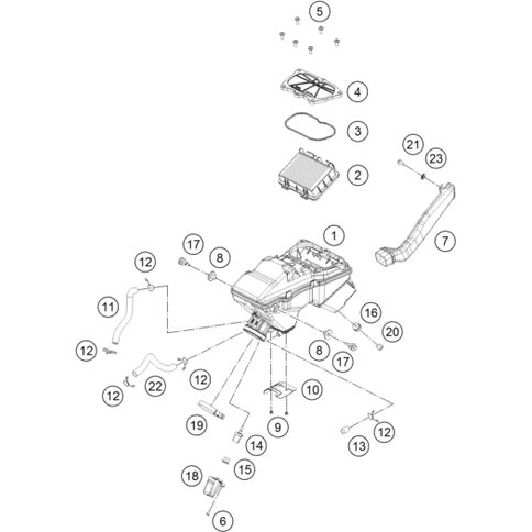 Motorentlüftungsschlauch Motorgehäuse