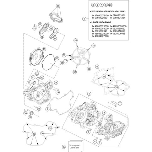 Motordichtsatz  85SX 2018