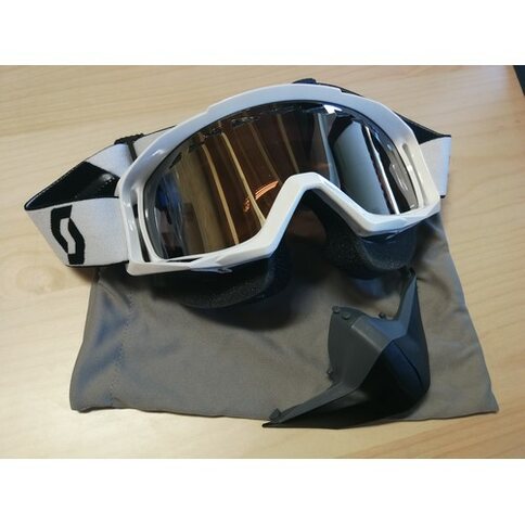 Scott Brille Tyrant Snowcross Weiß Chrome ACS