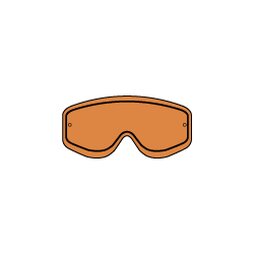 Racing Goggles Double Lens orange