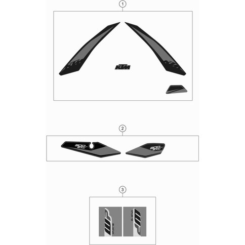 Aufkleberset 300 EXC TPI 2019