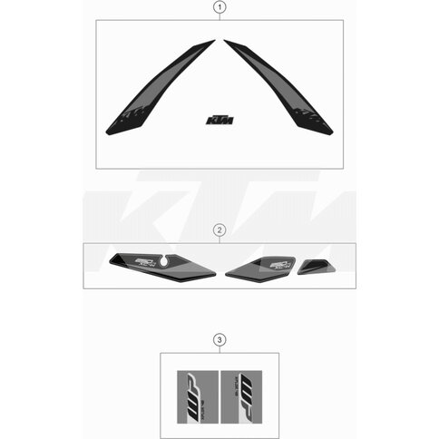 Aufkleberset 250 XC-W TPI 2019