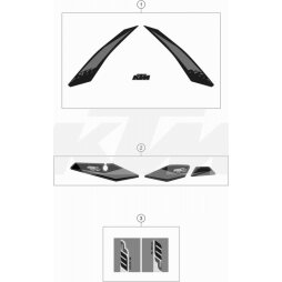 Aufkleberset 250 XC-W TPI 2019