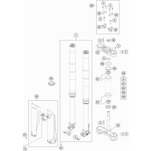 Gabelschutzkit EXC 19