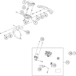 Halterung für Tachometer