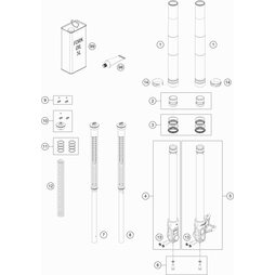 Gabelaußenrohr 44x520 dt51 db54