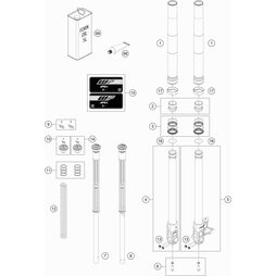 Gabelfaust links d43mm 0mm kpl.