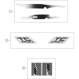 Aufkleberset TC 250 2019