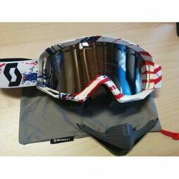 Scott Tyrant Snowcross Weiß Blau Rot Chrome ACS