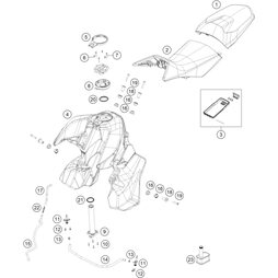 Schlauch Tanküberlauf 570mm