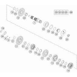 Schieberad 5.Gang, Z=22