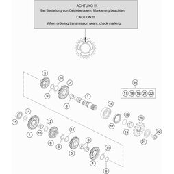 Reparaturkit Abtriebswelle 125