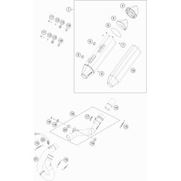 Auspuffkrümmer Vorne 500 EXC-F