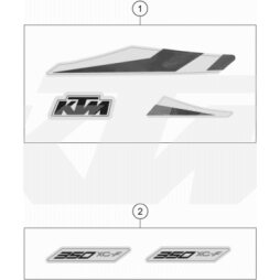 Aufkleberset 350 XC-F  2020