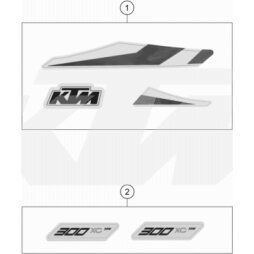 Aufkleberset 300 XC-TPI  2020