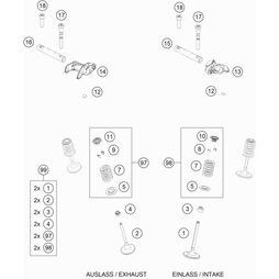 Kipphebel kpl. Einlasssystem