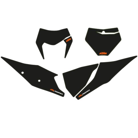 Startnummernfelder schwarz KTM